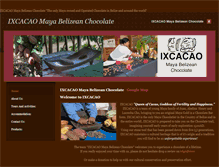 Tablet Screenshot of ixcacaomayabelizeanchocolate.com